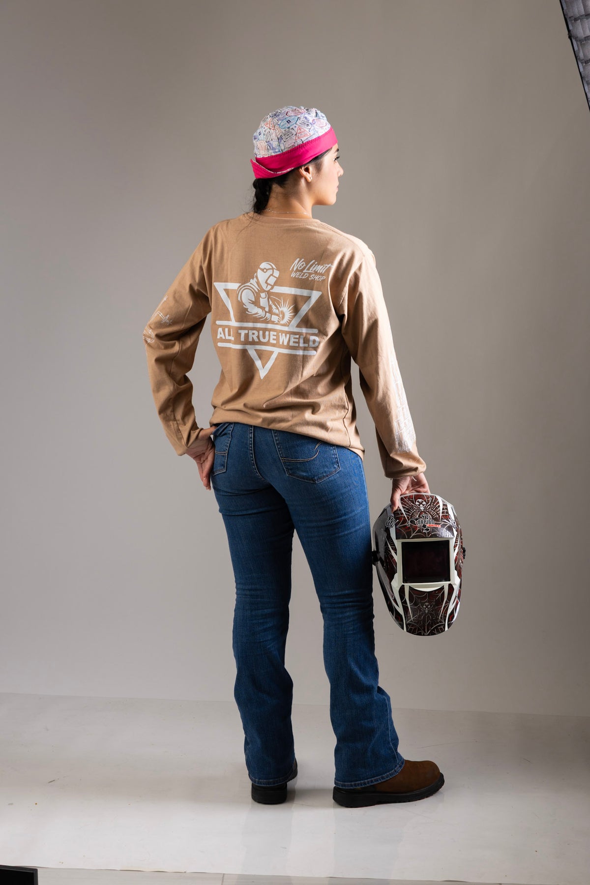 All True Weld – Industrial Long Sleeve Tee | Crema