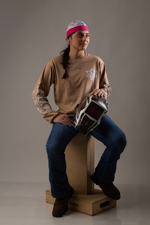 All True Weld – Industrial Long Sleeve Tee | Crema
