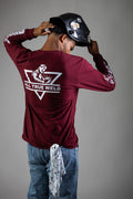 All True Weld – Industrial Long Sleeve Tee | Burgundy