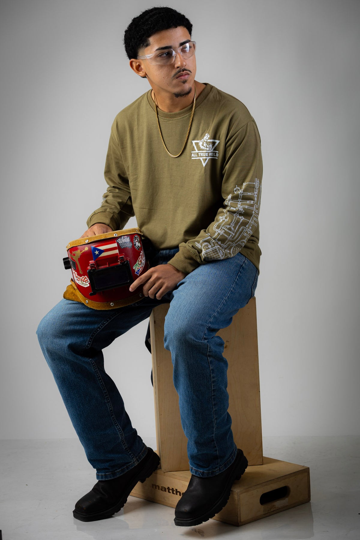 All True Weld – Industrial Long Sleeve Tee | Green