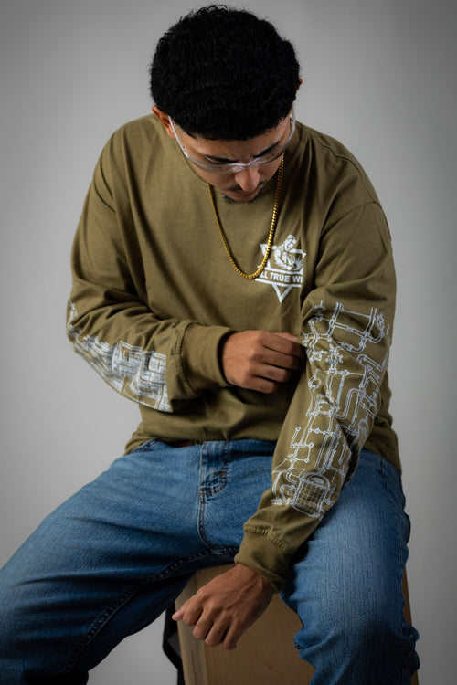 All True Weld – Industrial Long Sleeve Tee | Green