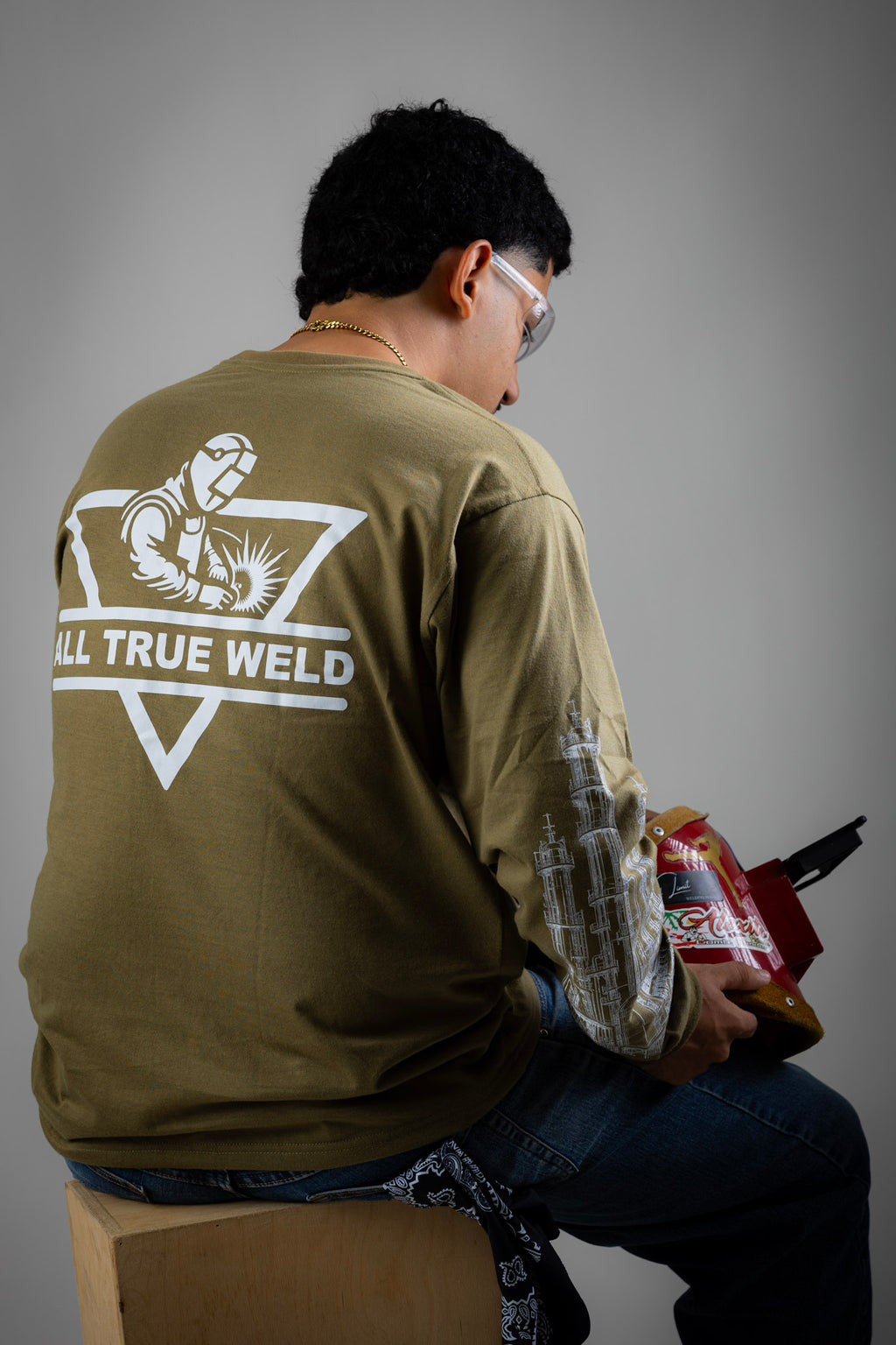 All True Weld – Industrial Long Sleeve Tee | Green