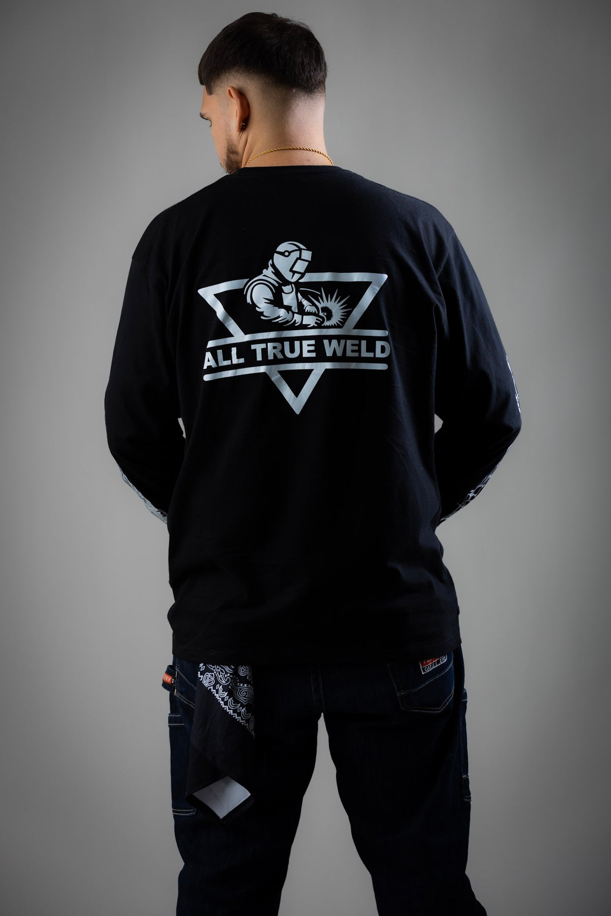 All True Weld – Industrial Long Sleeve Tee | Black