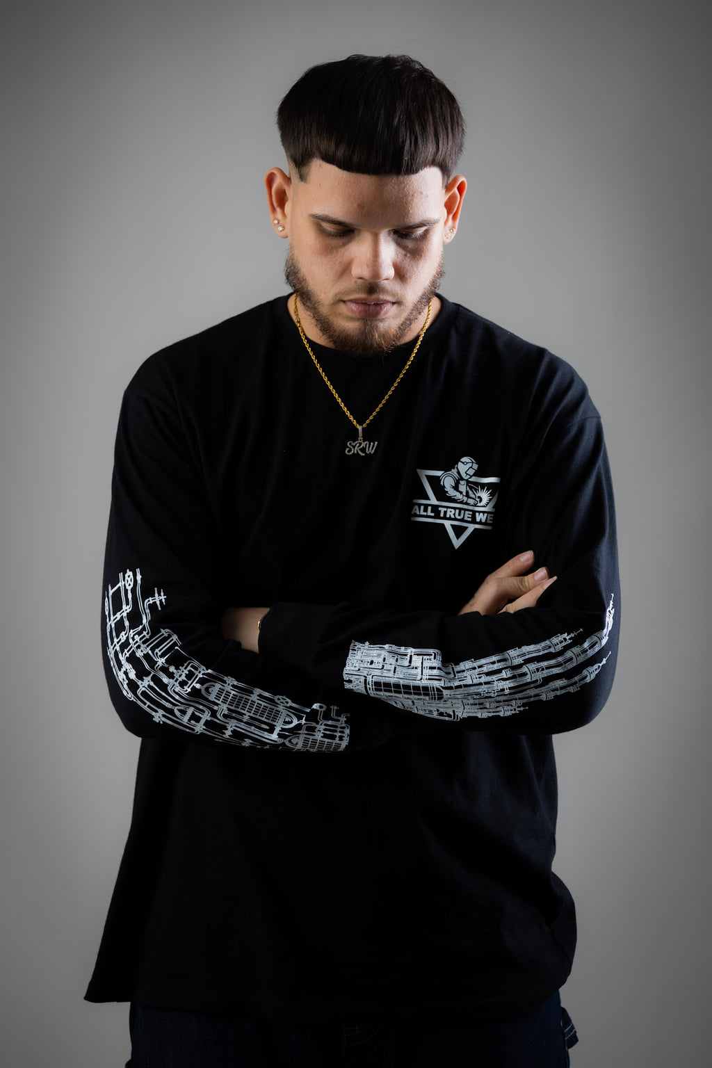 All True Weld – Industrial Long Sleeve Tee | Black