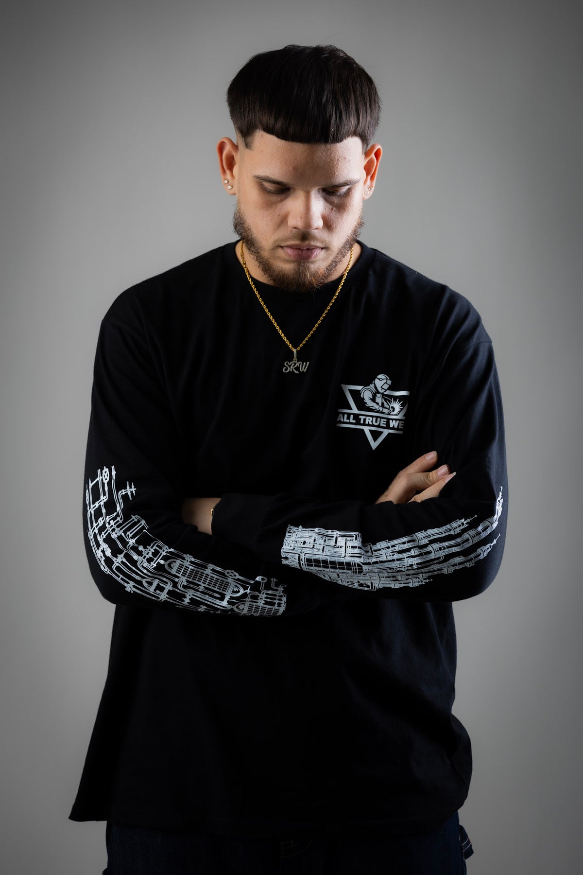 All True Weld – Industrial Long Sleeve Tee | Black